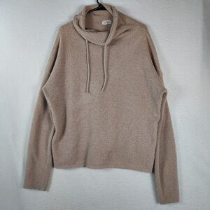 Thread and Supply Sherpa Hoodie Womens Medium Beige Pullover Cozy